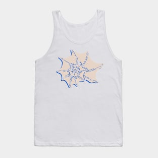 Blue and tan spiral shell Tank Top